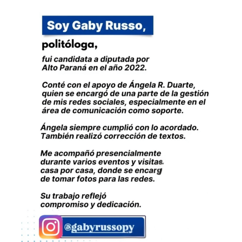 Testimonio de Gaby Russo